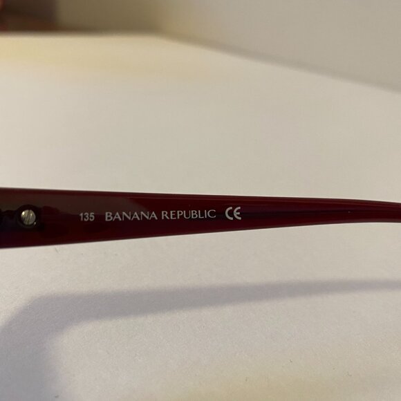 Banana Republic Sunglasses Women Purple Frames Gradient Lens Mid2000s WITH FLAWS - Picture 10 of 12